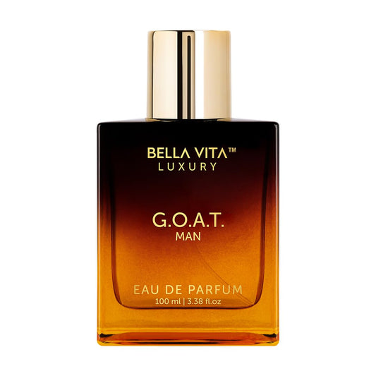 BellaVita Luxury G.O.A.T. Men's Eau De Perfume (3.4 fl.oz) | Perfume for Men with Bergamot, Lavender & Patchouli Oriental | Refreshing: Ideal for SPORTs & GYM Enthusiasts | Long-Lasting Colone for Men