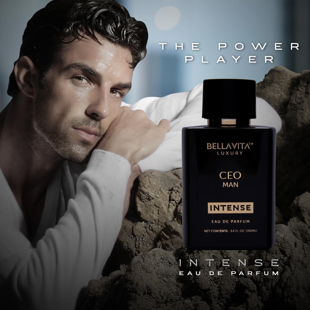 BellaVita Luxury G.O.A.T. Men's Eau De Perfume (3.4 fl.oz) | Perfume for Men with Bergamot, Lavender & Patchouli Oriental | Refreshing: Ideal for SPORTs & GYM Enthusiasts | Long-Lasting Colone for Men