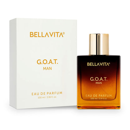 BellaVita Luxury G.O.A.T. Men's Eau De Perfume (3.4 fl.oz) | Perfume for Men with Bergamot, Lavender & Patchouli Oriental | Refreshing: Ideal for SPORTs & GYM Enthusiasts | Long-Lasting Colone for Men