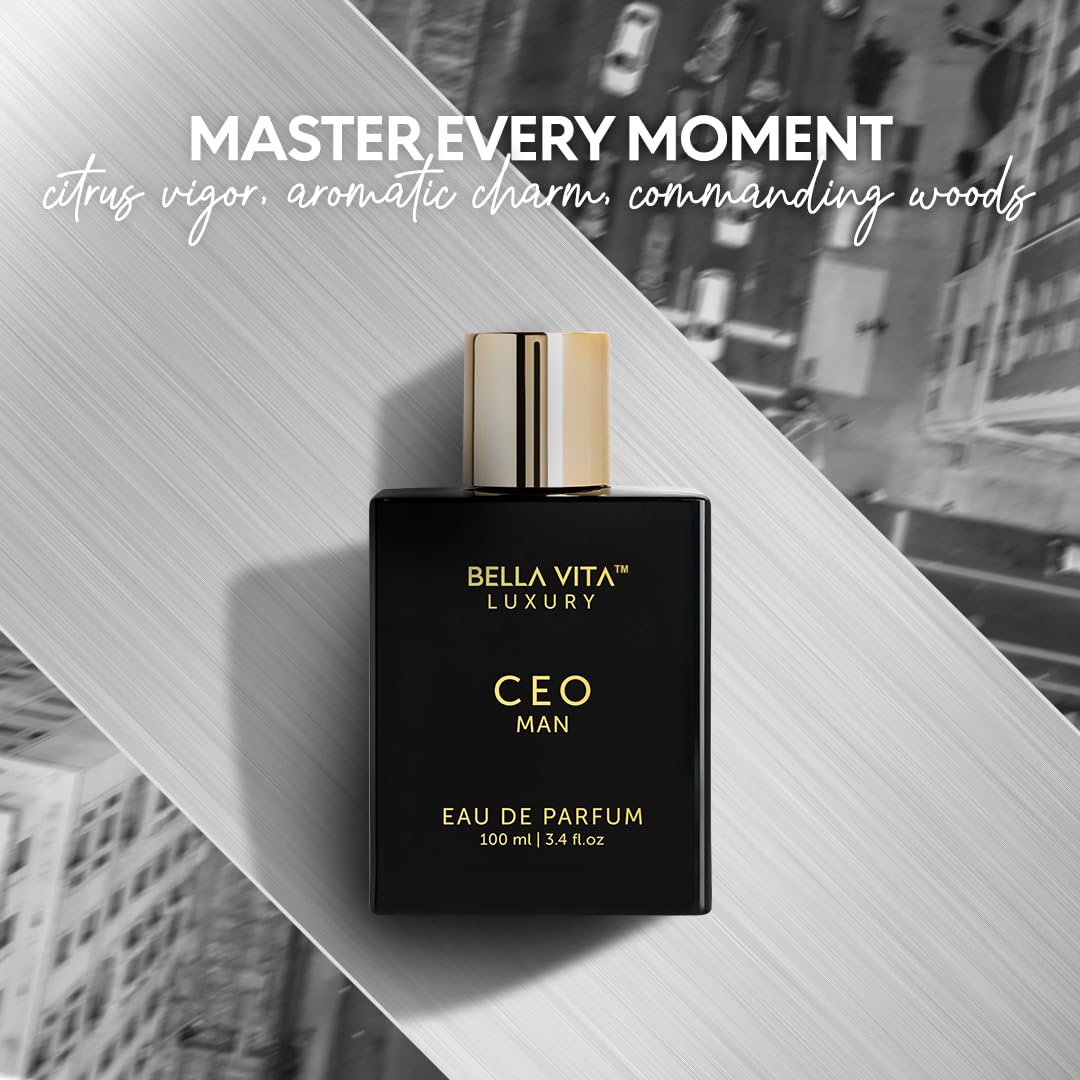 BellaVita Luxury G.O.A.T. Men's Eau De Perfume (3.4 fl.oz) | Perfume for Men with Bergamot, Lavender & Patchouli Oriental | Refreshing: Ideal for SPORTs & GYM Enthusiasts | Long-Lasting Colone for Men