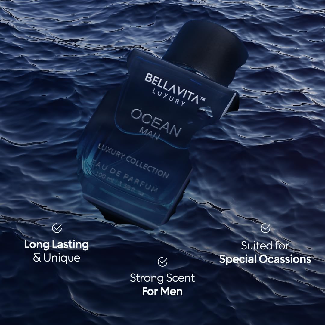 BellaVita Luxury G.O.A.T. Men's Eau De Perfume (3.4 fl.oz) | Perfume for Men with Bergamot, Lavender & Patchouli Oriental | Refreshing: Ideal for SPORTs & GYM Enthusiasts | Long-Lasting Colone for Men