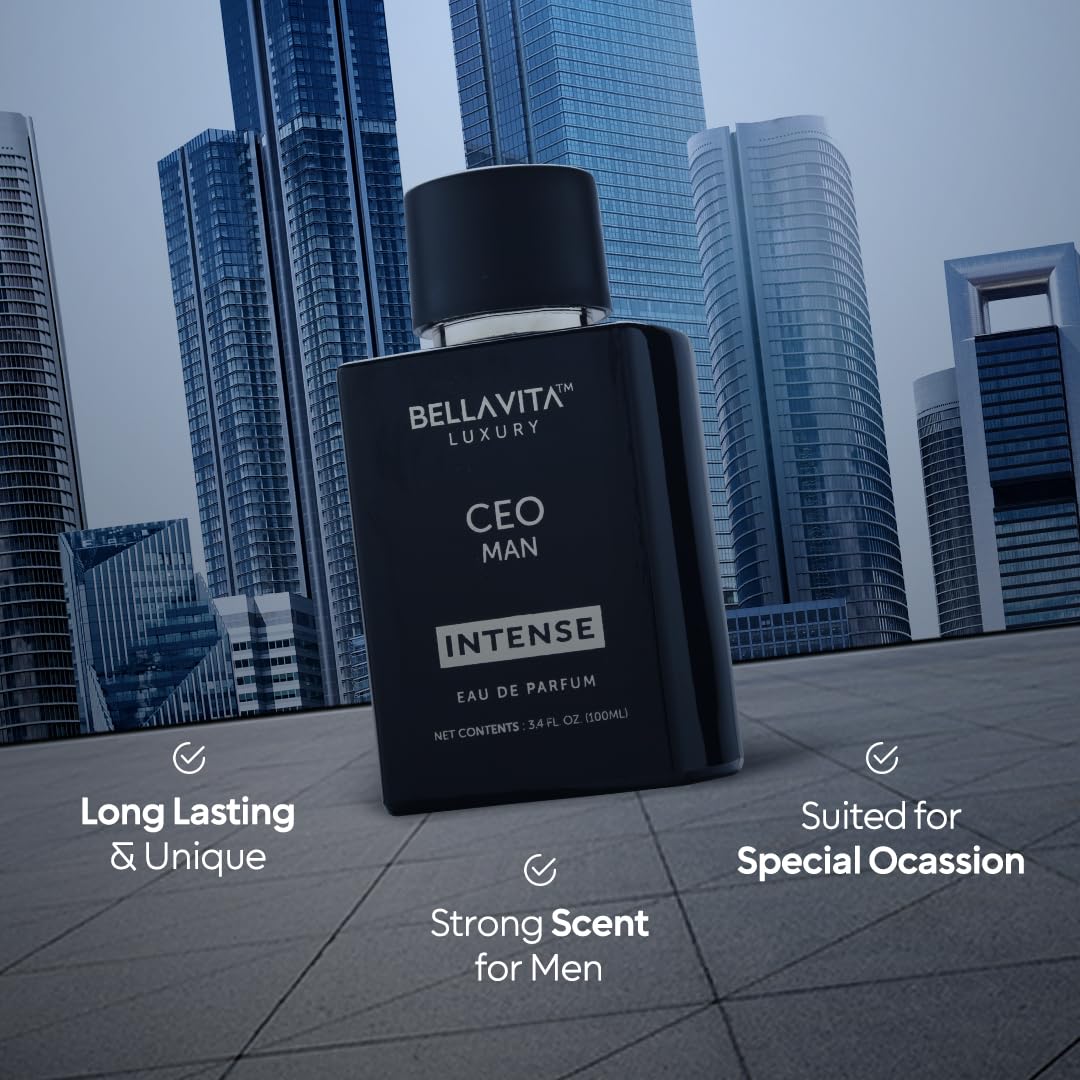 BellaVita Luxury G.O.A.T. Men's Eau De Perfume (3.4 fl.oz) | Perfume for Men with Bergamot, Lavender & Patchouli Oriental | Refreshing: Ideal for SPORTs & GYM Enthusiasts | Long-Lasting Colone for Men